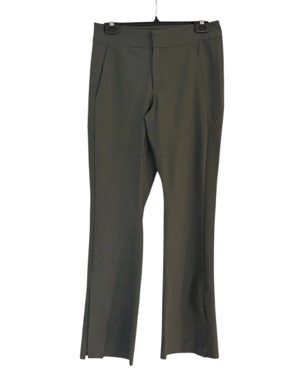 Athleta Stellar Flare Trouser Size 6 Petite Olive Green - Picture 4 of 15
